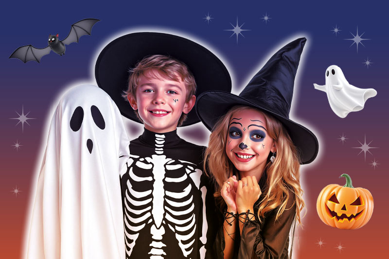 Kinder-Halloween